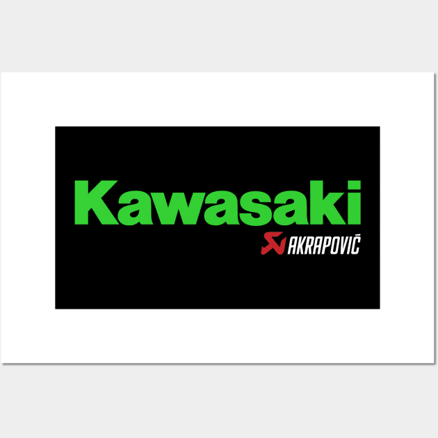 Kawasaki Akrapovic Wall Art by tushalb